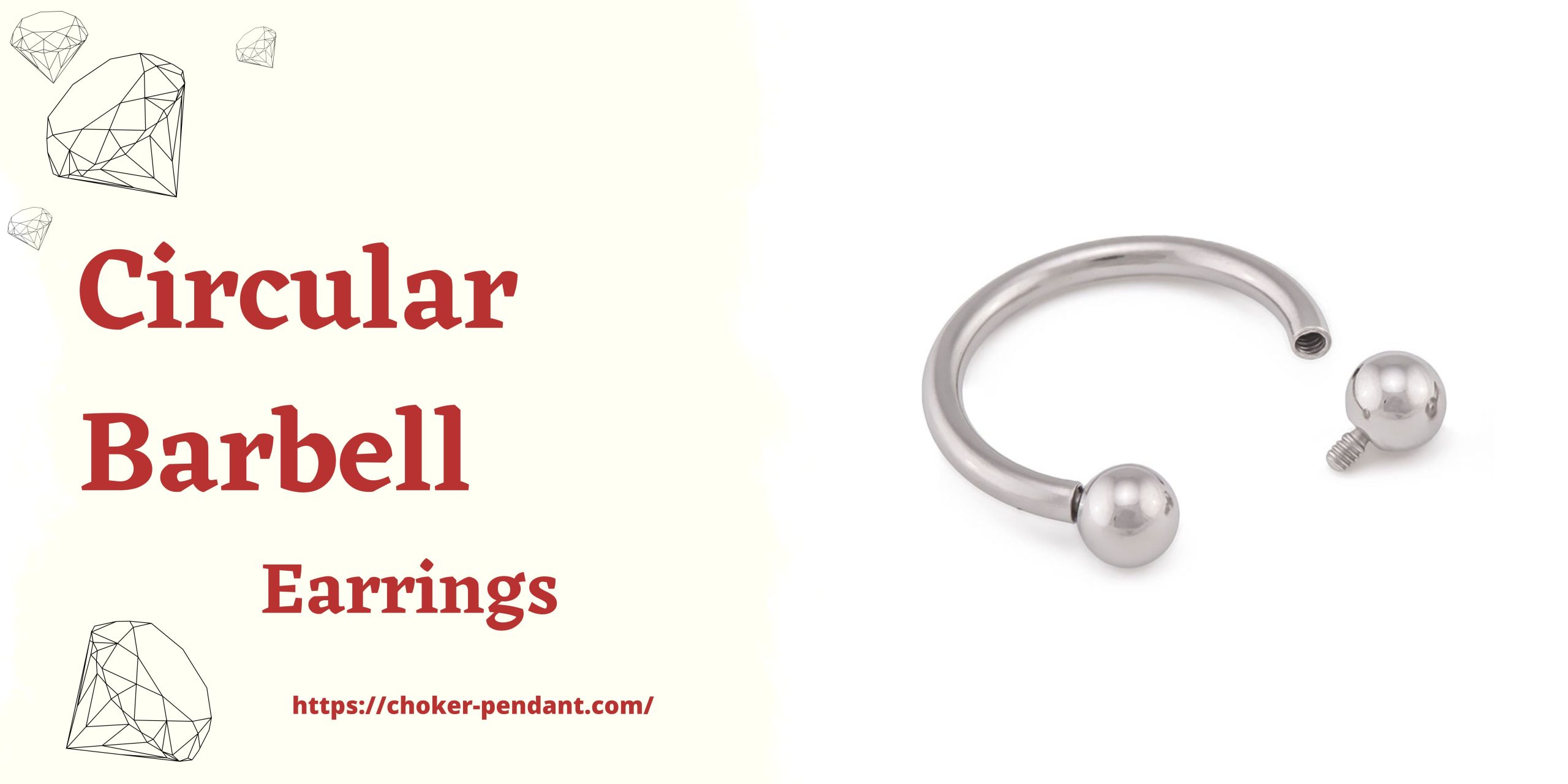 Circular Barbell earrings
