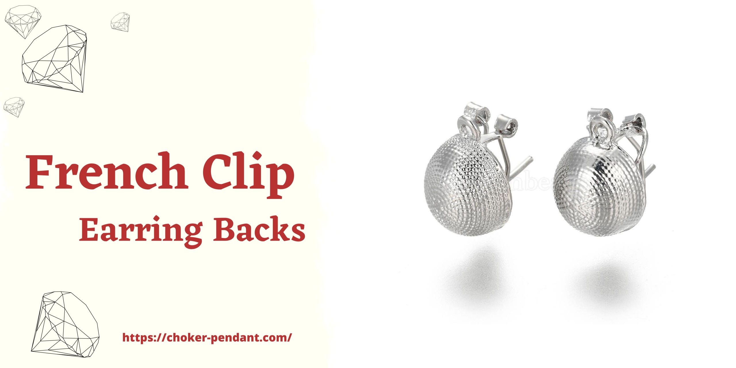 french clip earring backs