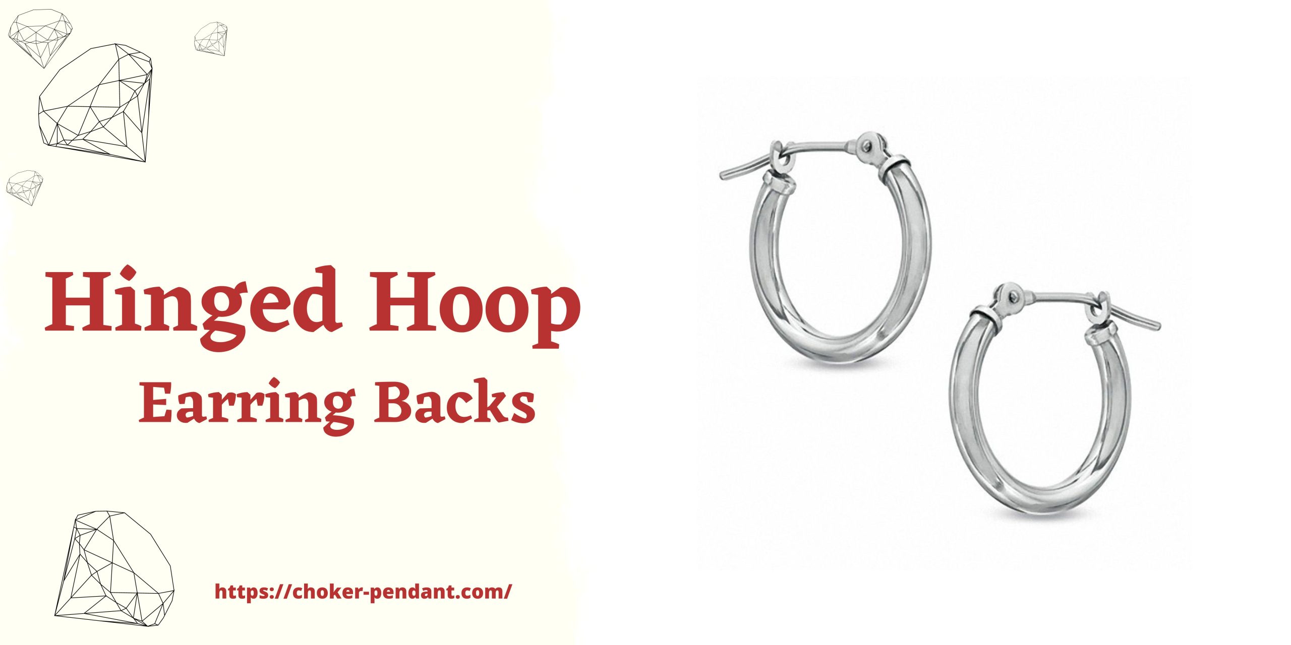 hinged hoop earring backs